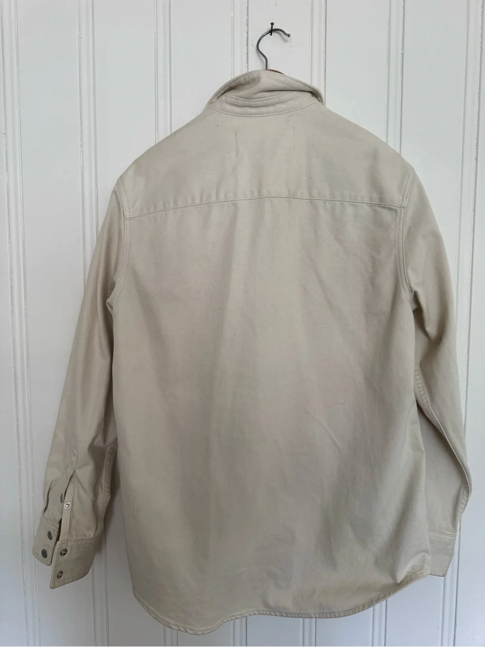 Calvin Klein Light Beige Cotton Shirt Jacket